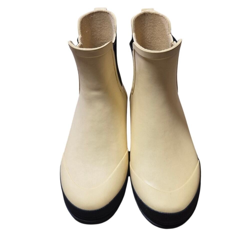 J Crew Chelsea Yellow Rain Boots For Women Size 8